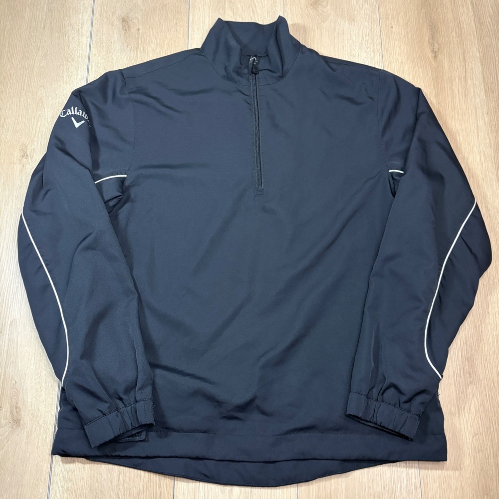 Callaway Golf X Series Mens Large Blue Quarter Zip Windbreaker Pullover Jacket